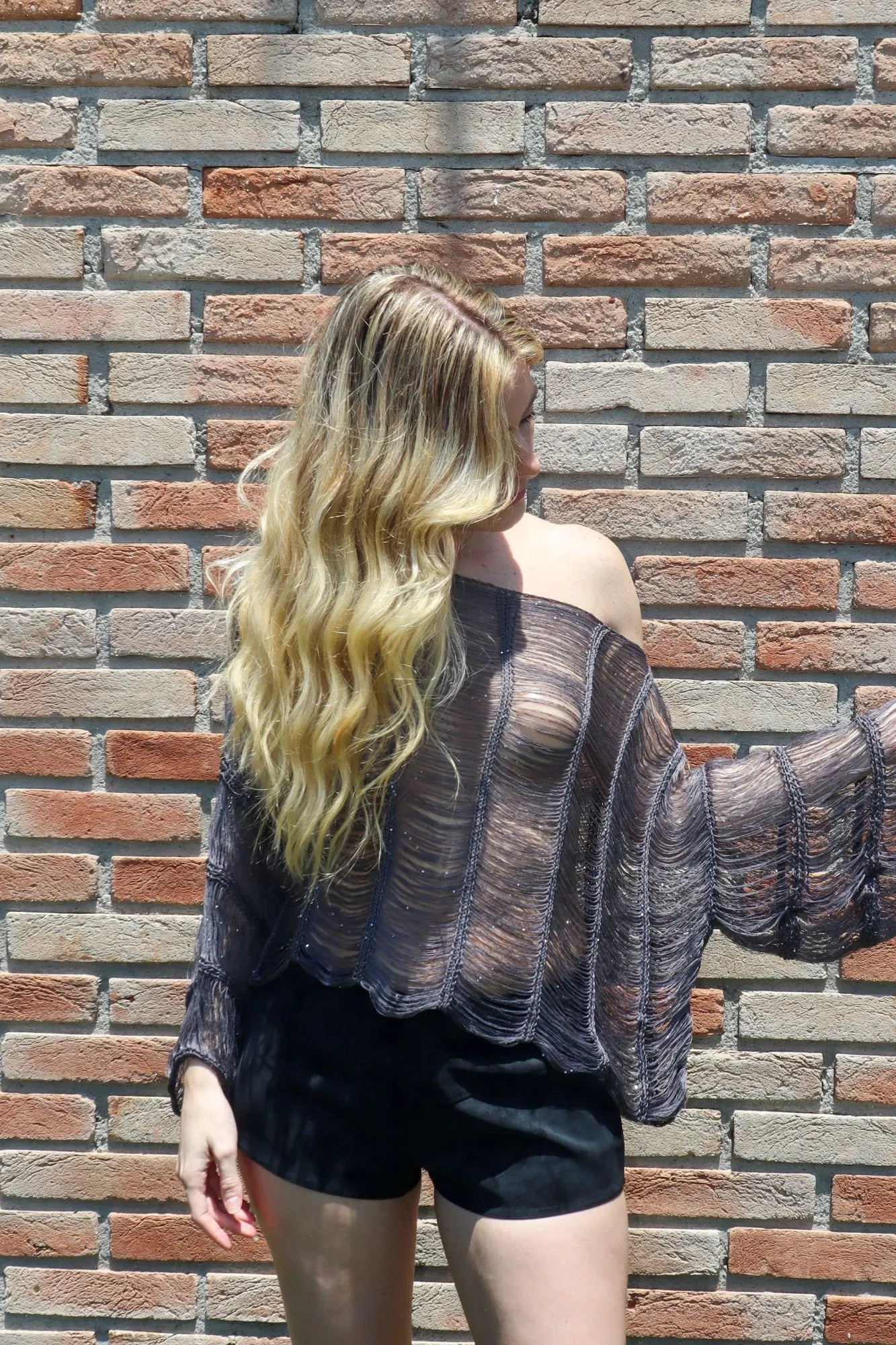 Blusa Itacaré The Notte Cinza com Brilho e Manga Longa Verão 2026